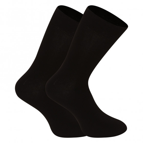 5PACK ponožky Nedeto high bamboo čierne (5NDTP001)