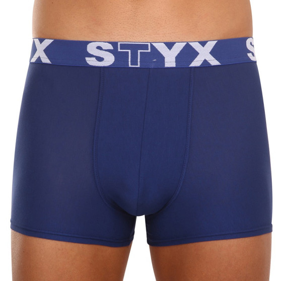 3PACK pánske boxerky Styx sport guma modré (3G96789)