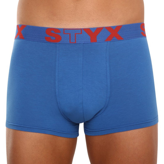 3PACK pánske boxerky Styx sport guma modré (3G96789)