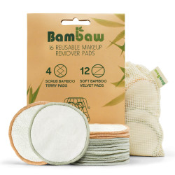Bambusové odličovacie tampóny Bambaw 16 ks (BAM056)