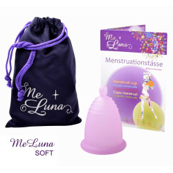 Menštruačný kalíšok Me Luna Soft L s guličkou ružový (MELU003)