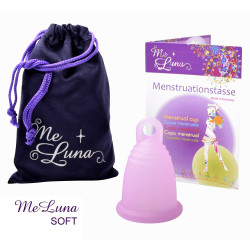 Menštruačný kalíšok Me Luna Soft L s očkom ružový (MELU010)