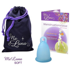 Menštruačný kalíšok Me Luna Soft S s očkom tyrkysová (MELU012)