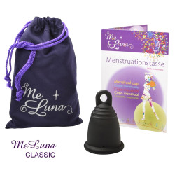 Menštruačný kalíšok Me Luna Classic S s očkom čierny (MELU015)