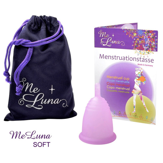 Menštruačný kalíšok Me Luna Soft S so stopkou ružový (MELU018)