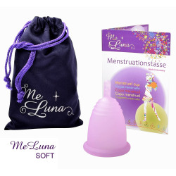 Menštruačný kalíšok Me Luna Soft L so stopkou ružový (MELU020)