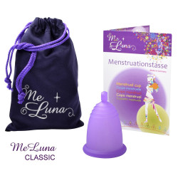 Menštruačný kalíšok Me Luna Classic M s guličkou fialový (MELU036)