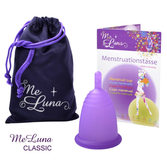 Menštruačný kalíšok Me Luna Classic XL so stopkou fialový (MELU042)
