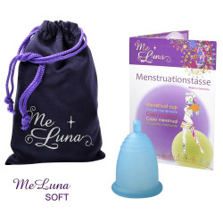 Menštruačný kalíšok Me Luna Soft S s guličkou tyrkysový (MELU050)