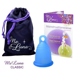 Menštruačný kalíšok Me Luna Classic L s očkom modrý (MELU063)