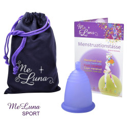 Menštruačný kalíšok Me Luna Sport L s guličkou fialový (MELU074)