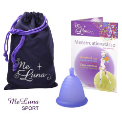 Menštruačný kalíšok Me Luna Sport L Shorty s guličkou fialová (MELU115)
