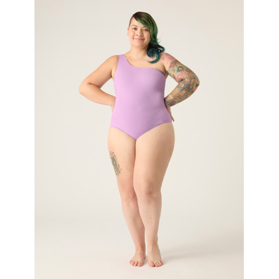 Menštruačné plavky Modibodi One-Shoulder Lavender (MODI4341L)