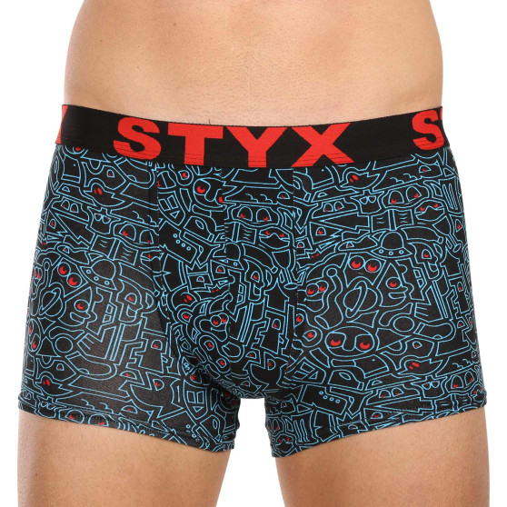 6PACK pánske boxerky Styx art športová guma viacfarebné (6G12697124)
