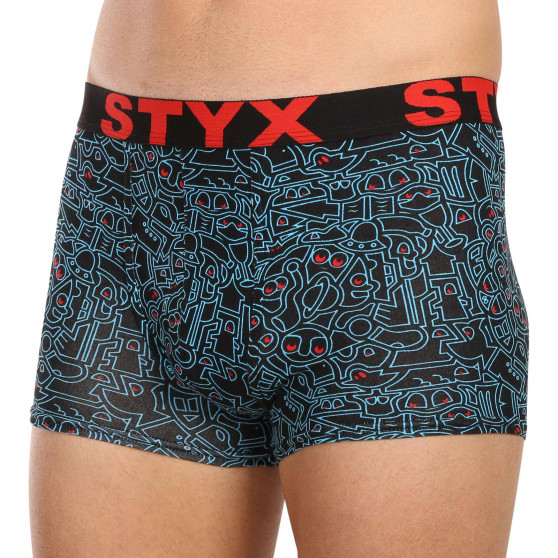 6PACK pánske boxerky Styx art športová guma viacfarebné (6G12697124)